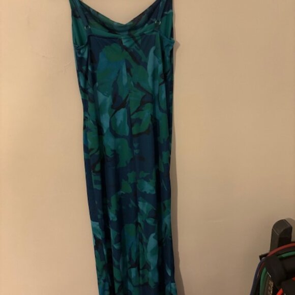 Pretty Garden size medium green and blue bodycon dress - Picture 4 of 4